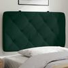 vidaXL Headboard Cushion Dark Green 90 cm Velvet