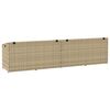 vidaXL F&ouml;rvaringsl&aring;da f&ouml;r tr&auml;dg&aring;rd beige 220x50x58 cm konstrotting