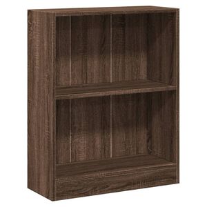 vidaXL Bokhylla brun ek 60x24x76 cm konstruerat tr&auml;