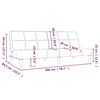 vidaXL B&auml;ddsoffa 2-sits m&ouml;rkgr&aring; mikrofibertyg
