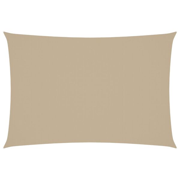 vidaXL Solsegel oxfordtyg rektangulärt 3x5 m beige