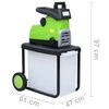 vidaXL Elektrisk kompostkvarn med uppsamlingsl&aring;da 2800 W