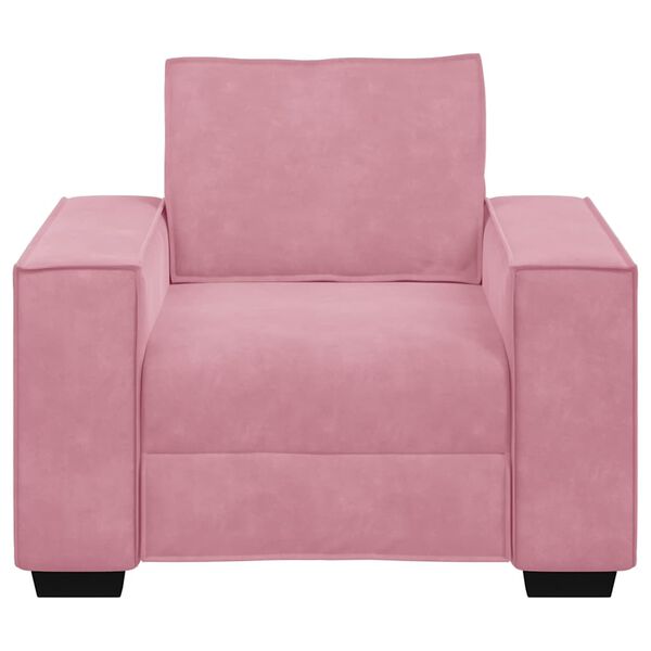 vidaXL Soffstol rosa 100x78x84 cm sammet