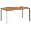 vidaXL Tr&auml;dg&aring;rdsbord 150x90x75 cm konstrotting och akaciatr&auml; gr&aring;