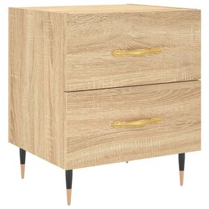 vidaXL S&auml;ngbord sonoma-ek 40x35x47,5 cm konstruerat tr&auml;
