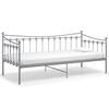 vidaXL S&auml;ngram b&auml;ddsoffa gr&aring; metall 90x200 cm