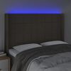 vidaXL S&auml;nggavel LED taupe 147x16x118/128 cm tyg