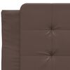 vidaXL Bed Frame with LED without Mattress "Zadar" Brown 100x200 cm