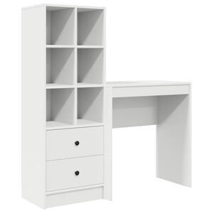 vidaXL Skrivbord Vit 115,5 x 40 x 127 cm 2 st