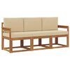 vidaXL Utomhussoffset 3 st Naturlig och Beige