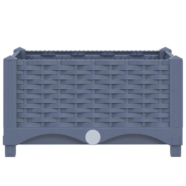 vidaXL Upphöjd odlingslåda 40x40x23 cm polypropen