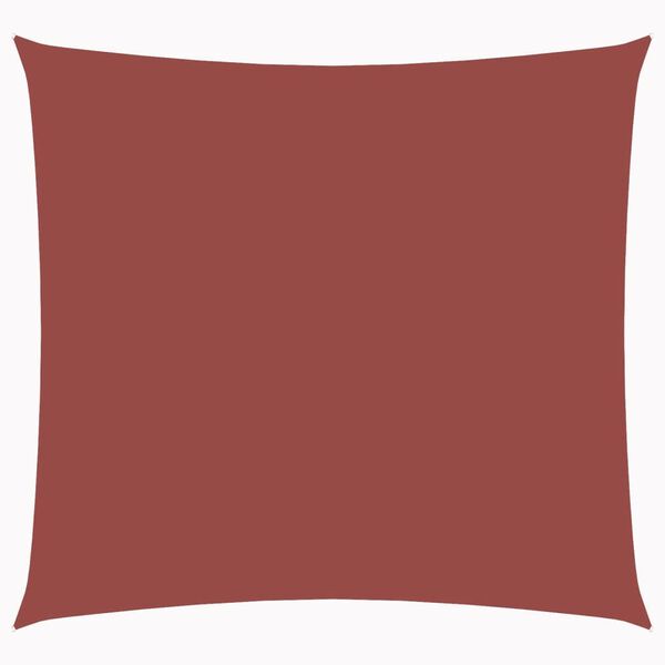 vidaXL Solsegel oxfordtyg fyrkantigt 4x4 m terrakotta