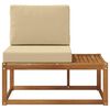 vidaXL Modulsoffa utomhus Naturf&auml;rg 91 x 63 x 73 cm Massivt Akaciatr&auml;