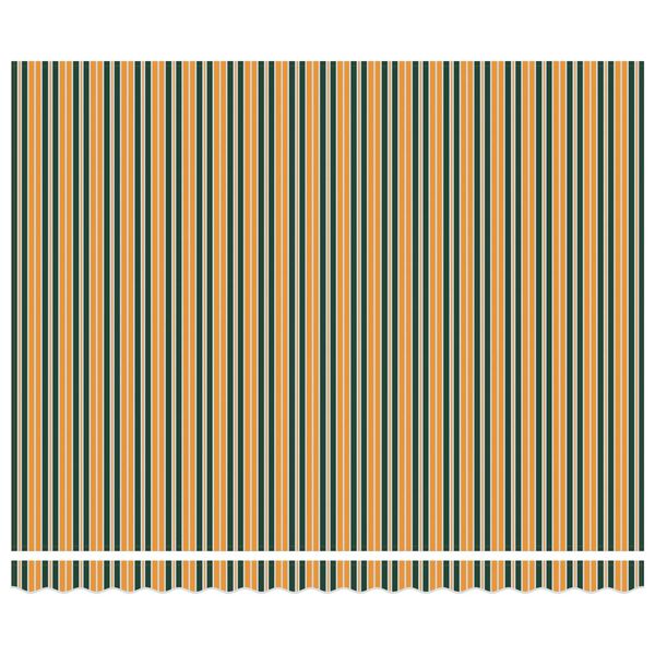 vidaXL Markis Grön och Gul 350 x 250 x 165 cm Polyester och aluminium