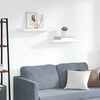 vidaXL Sv&auml;vande v&auml;gghyllor 2 st vit 60x23,5x3,8 cm MDF