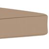 vidaXL Dyna till pallsoffa bomull 60x61,5x6 cm taupe tyg