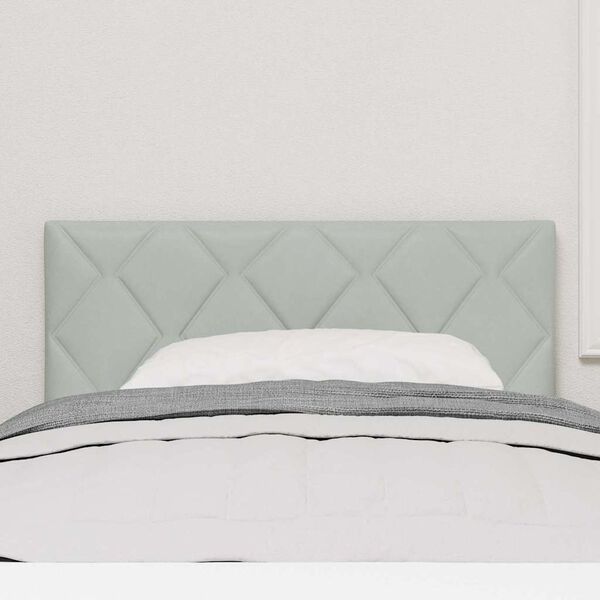 vidaXL LED huvuddyna Ljusgr&aring; 100 cm Konstl&auml;der