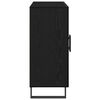 vidaXL Sideboard Svart Ek 90 x 34 x 80 cm Konstruerat tr&auml;