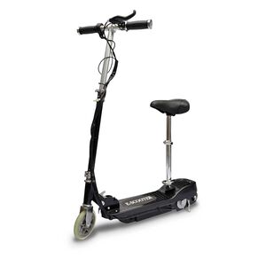 vidaXL Elektrisk sparkcykel med sadel 120 W svart