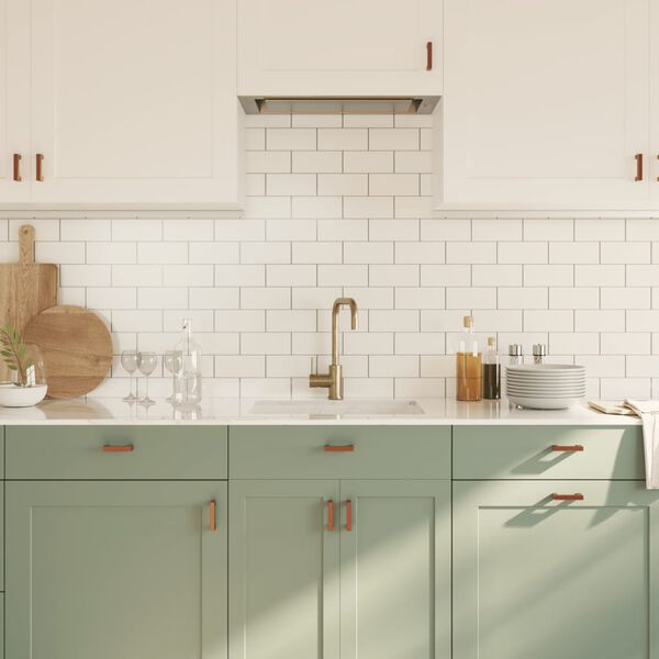 vidaXL Sk&aring;phandtag 20 st brons 64 mm rostfritt st&aring;l