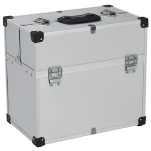 vidaXL Verktygsv&auml;ska 38x22,5x34 cm silver aluminium