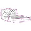 vidaXL Bed Frame with LED without Mattress Blue 140x200 cm Fabric
