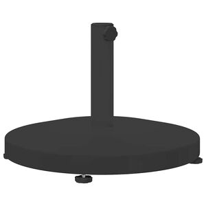vidaXL Parasollfot 24.6 kg Svart Rund