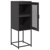vidaXL Skänk svart 36x39x107 cm kallvalsat stål