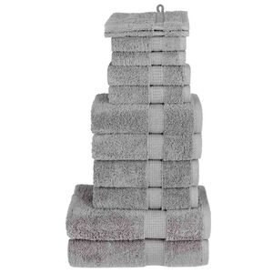 vidaXL Premium handdukar 12 st SOLUND gr&aring; 600 gsm