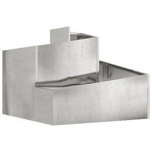 vidaXL Tr&auml;dg&aring;rdsplanterare Silver 60 x 60 x 50 cm Galvaniserat st&aring;l