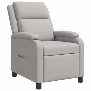 vidaXL Recliner Moln Gr&aring; Tyg