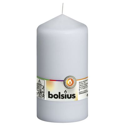 Bolsius Blockljus 8 st 150x78 mm vit