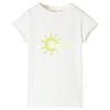 T-shirt f&ouml;r barn ecru 128
