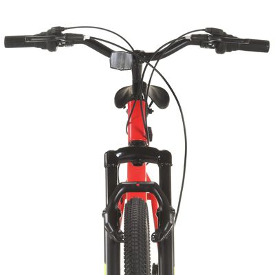 vidaXL Mountainbike 21 växlar 27,5 tums däck 38 cm röd