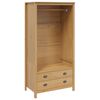 vidaXL Garderob HILL Honung brun 84 x 50 x 170 cm Massivt furu