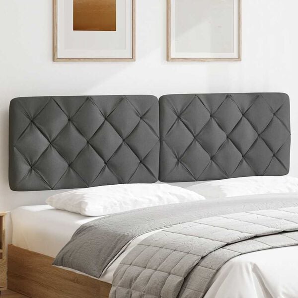 vidaXL Headboard Cushion Dark Grey 180 cm Fabric