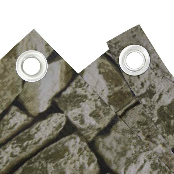 vidaXL Insynsskydd f&ouml;r balkong stenmotiv 300x90 cm PVC