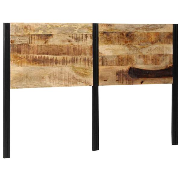 vidaXL S&auml;nggavel 160 cm massivt tr&auml;, mango och j&auml;rn