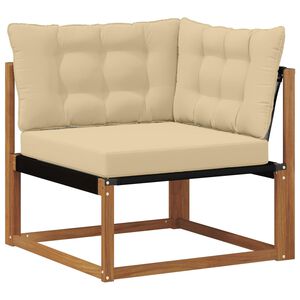 vidaXL Uteh&ouml;rnsoffa Massivt Akaciatr&auml; Naturf&auml;rg