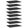 vidaXL Hyllplan 8 st svart h&ouml;gglans 40x30x1,5 cm konstruerat tr&auml;