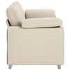 vidaXL Soffa Beige 180 x 80 x 82 cm Linnenblandad tyg