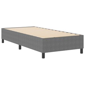vidaXL Plattform s&auml;ngram Ljusgr&aring; 80 x 200 cm Kordread tyg