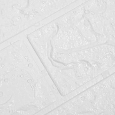vidaXL 3D-tapet tegel självhäftande 20 delar vit