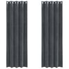 vidaXL M&ouml;rkl&auml;ggningsgardiner 2 pcs Ljusgr&aring; 140 x 245 cm Sammet