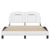 vidaXL Bed Frame "Viana" without Mattress White 140x200 cm Faux Leather