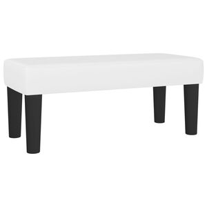 vidaXL B&auml;nk vit 70x30x30 cm konstl&auml;der