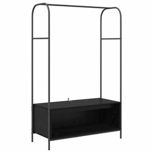 vidaXL Kl&auml;dh&auml;ngare Svart 100 x 44 x 160 cm Konstruerat tr&auml;