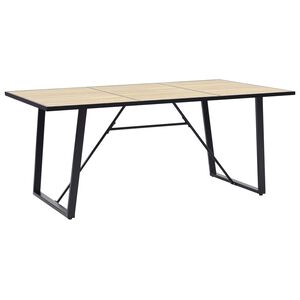 vidaXL Matbord ek 200x100x75 cm MDF