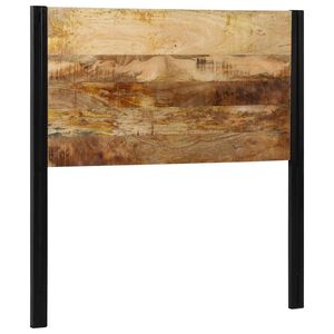 vidaXL Sänggavel 100 cm massivt trä, mango och järn