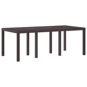 vidaXL Tr&auml;dg&aring;rdsbord Brun 200 x 100 x 73 cm konstrotting